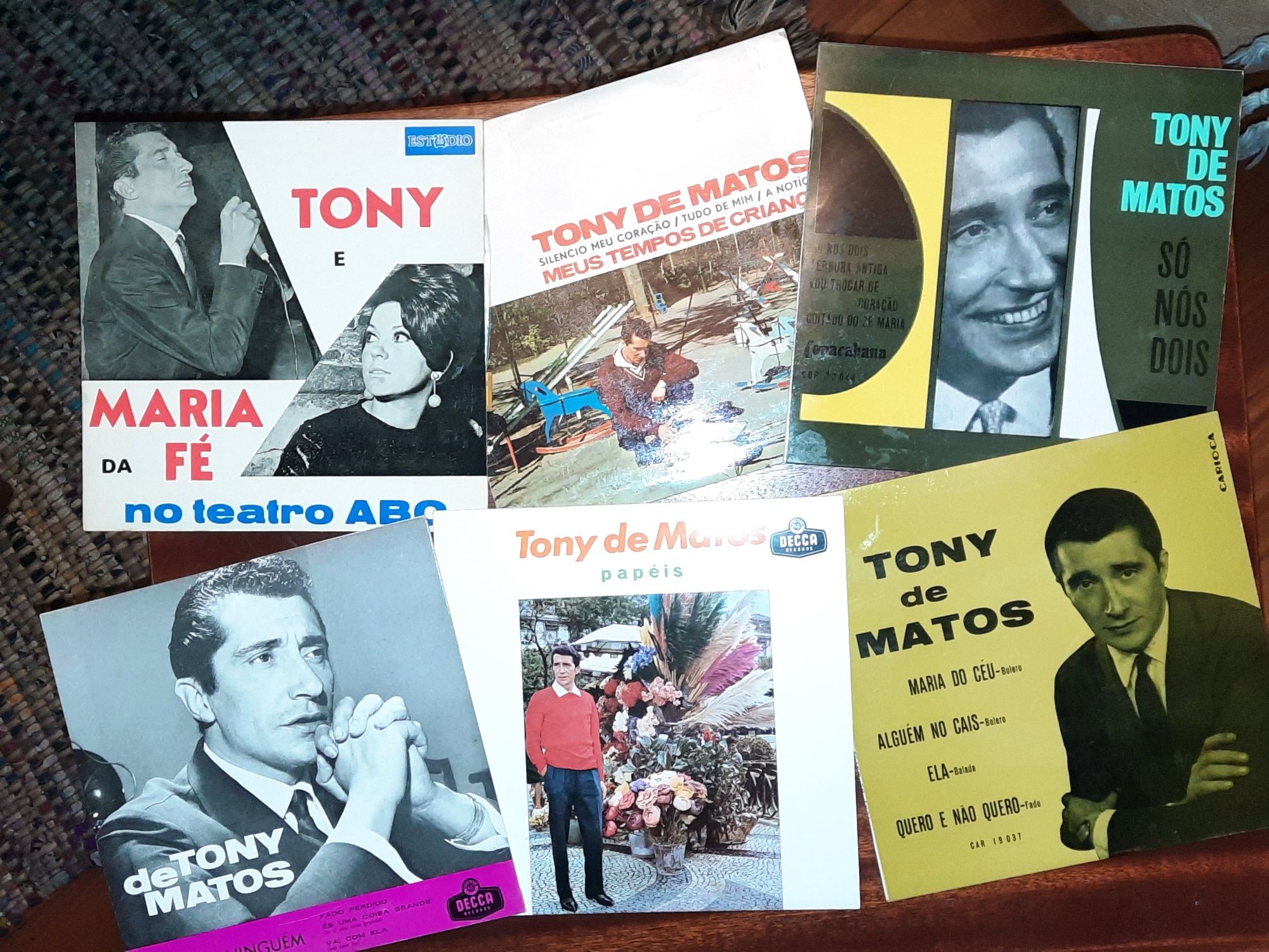 Vinis 45rpm Tony de Matos anos 60/70