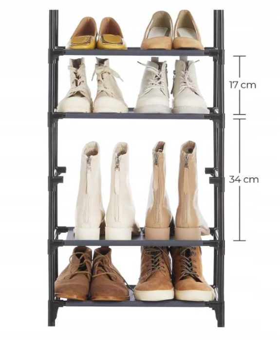 Szafka na buty Songmics 46 x 145 x 28 cm czarny