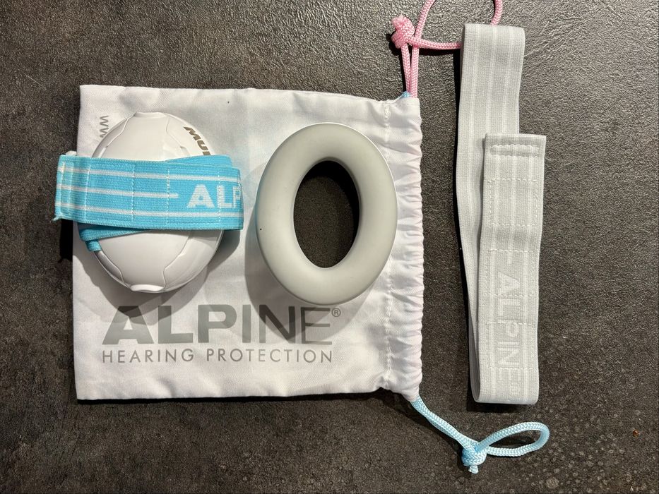 Alpine Muffy Baby – nauszniki wygłuszające dla niemowląt, stan idealny