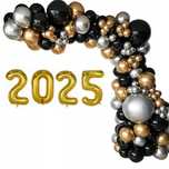 balony girlanda balonowa złota czarna sylwester 2025 ścianka foto