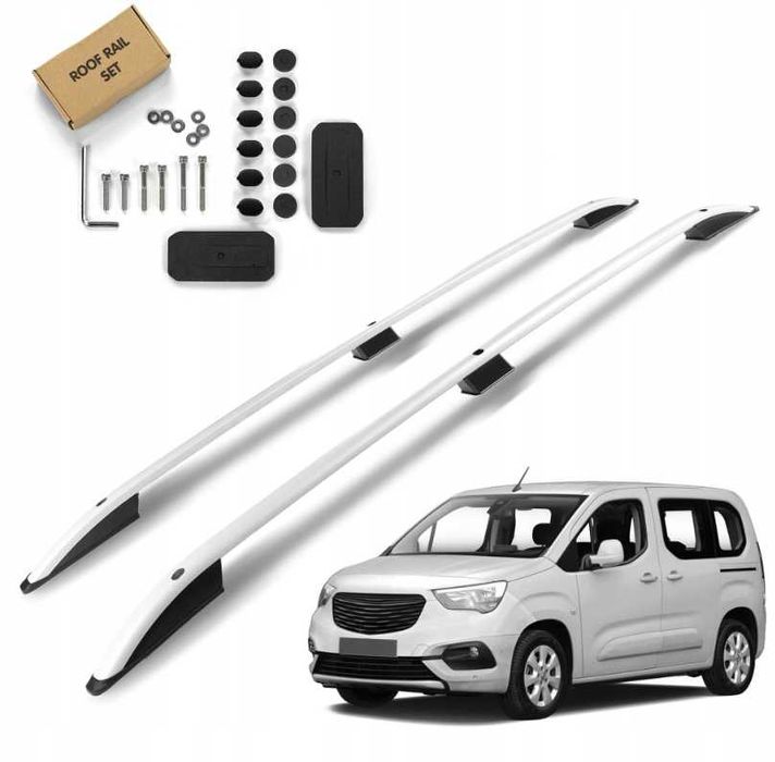 Relingi dachowe bagażnik do OPEL COMBO E 2018- SHORT | KRÓTKI