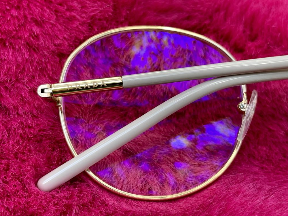 Óculos NOVOS Prada Pink Gold com lentes essilor