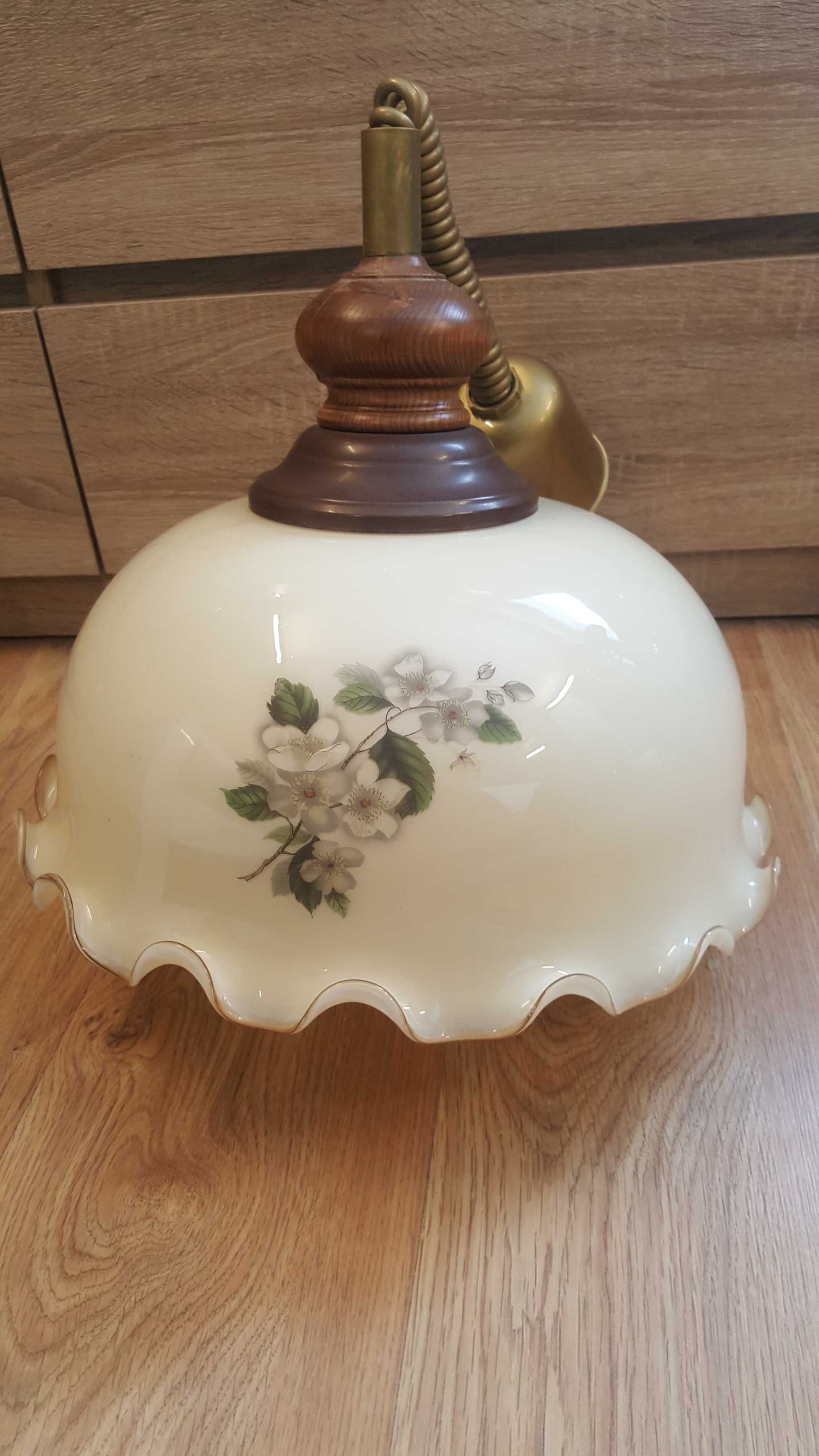 Żyrandol lampa kwiaty retro