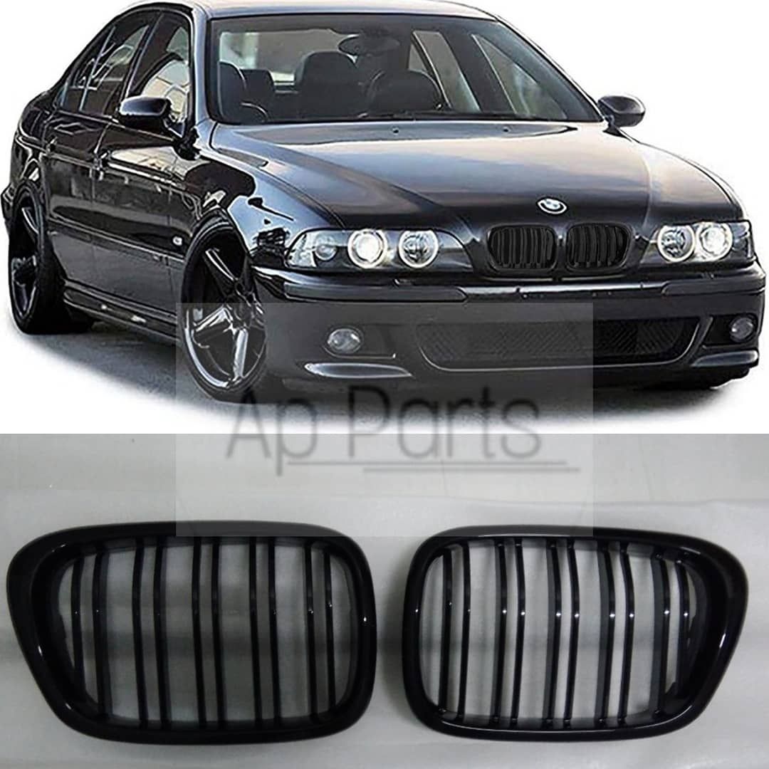 Bmw serie 5 e39 grelhas duplas preto brilhante