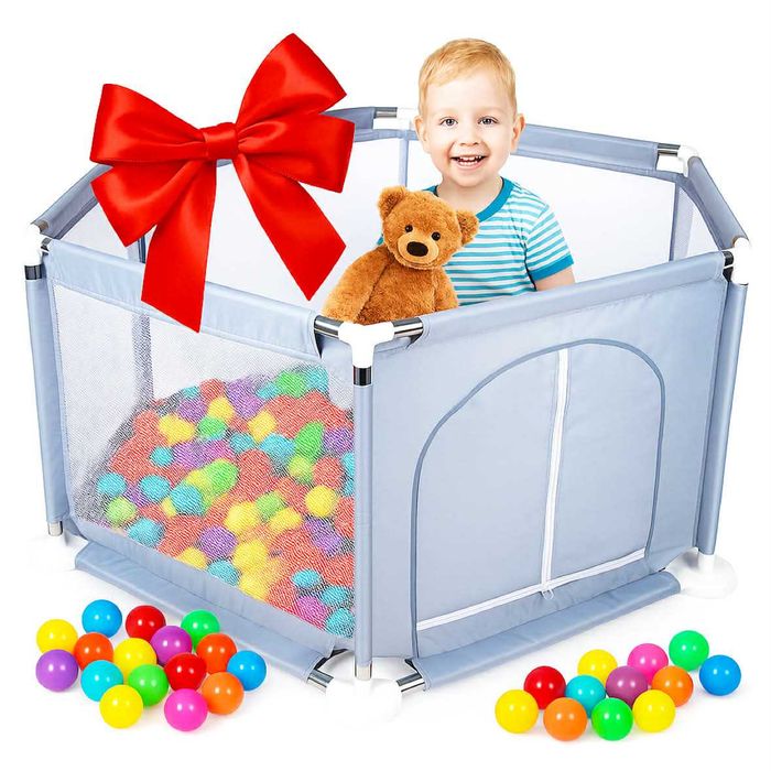 Kojec Klatka Zamek Dla Dzieci Zwierząt Bezpieczna Klatka Do ZabawyNOWA