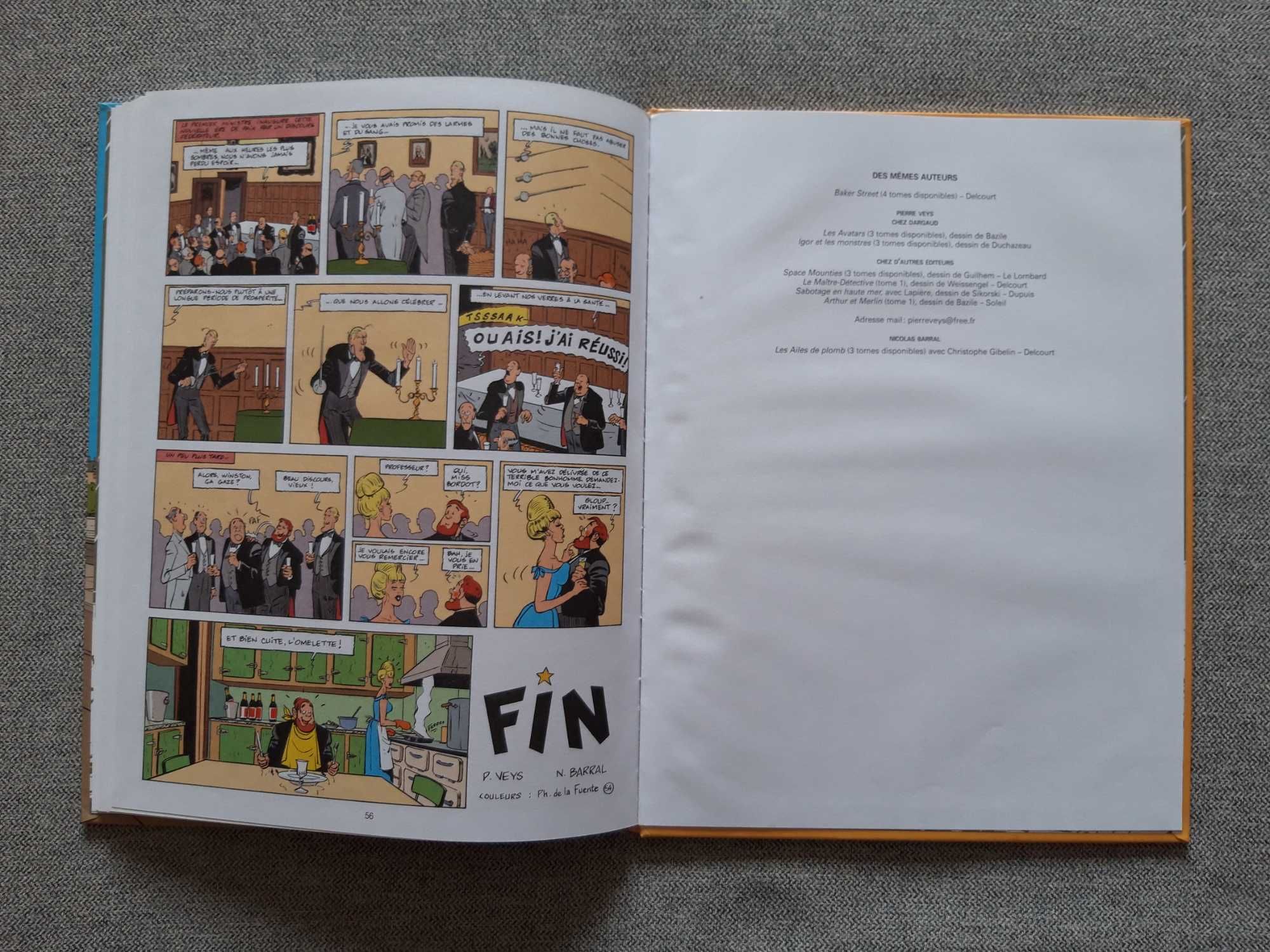 BD Les aventures de Philipe et Francis "Menaces sur l'empire"