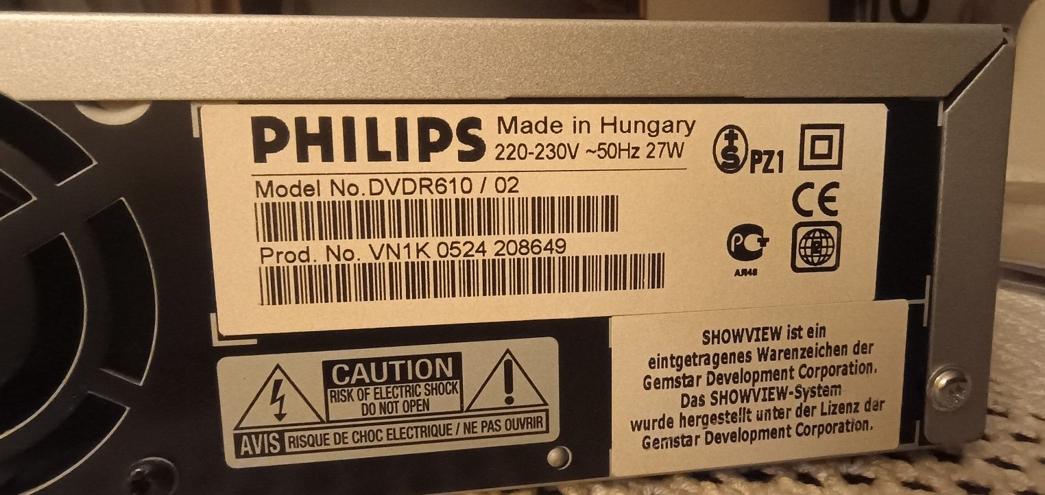 Odtwarzacz CD i DVD nagrywarka Philips