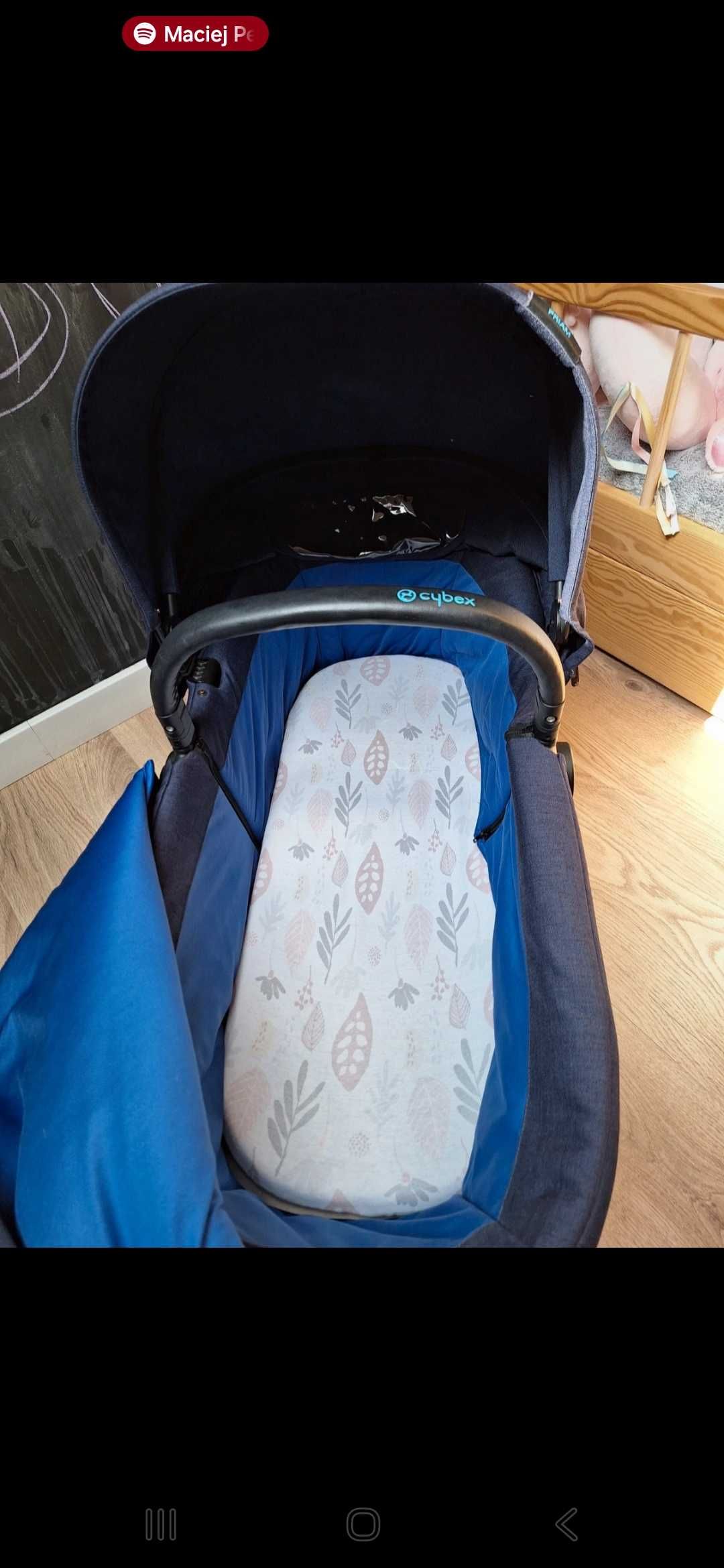 Wózek 2w1 gondola spacerówka cybex priam granatowy