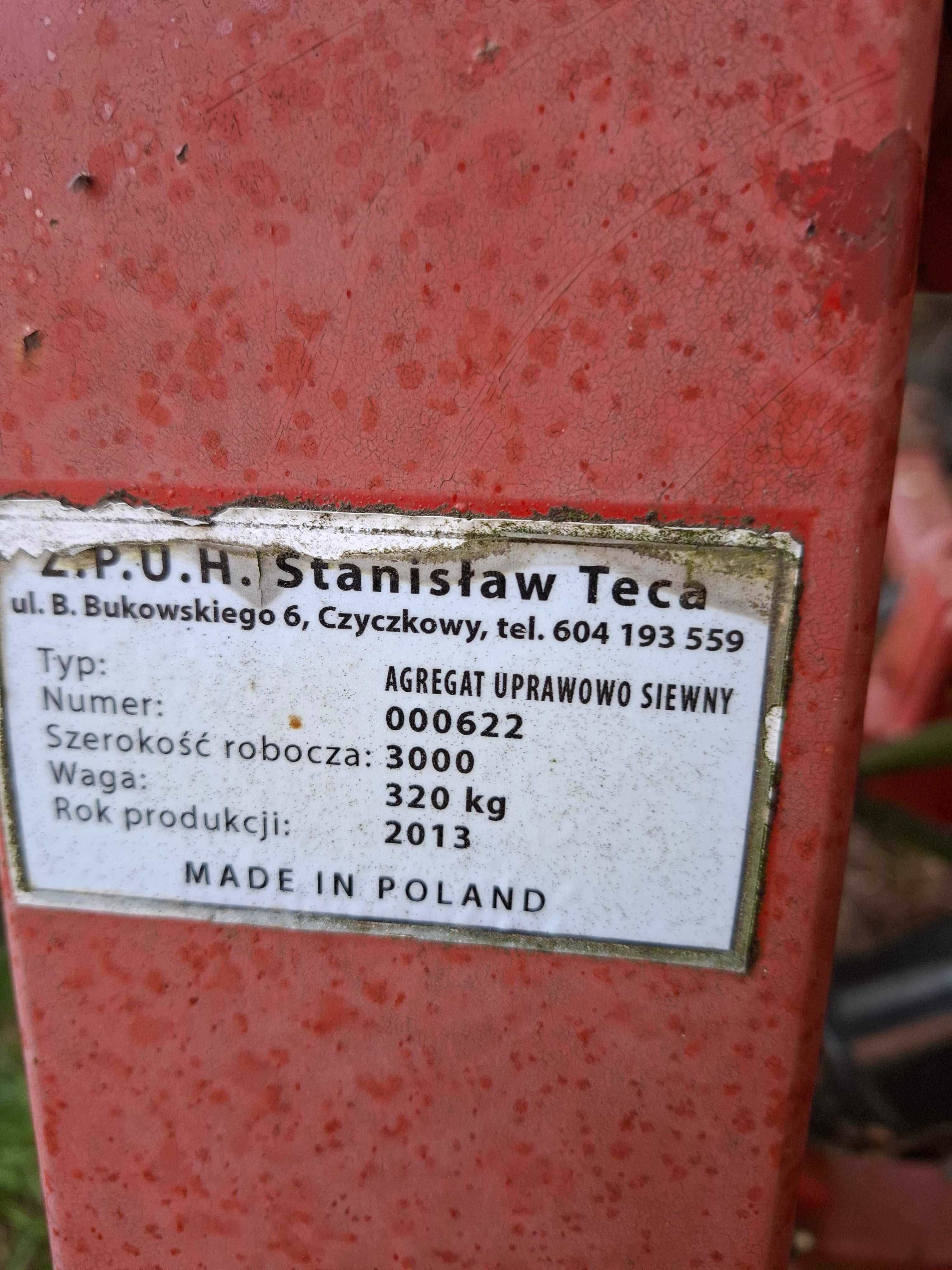 Agregat uprawowo siewny 3 m . Kultywator