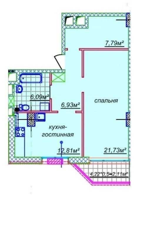 Продажа 2к квартиры ЖК Миронова Европейская