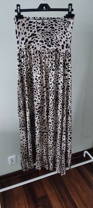 Długa sukienka w panterkę ASOS rozmiar S