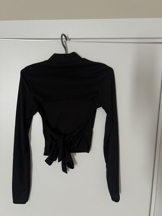 кроп топ з відкритою спиною рубчик plt , лонгслів