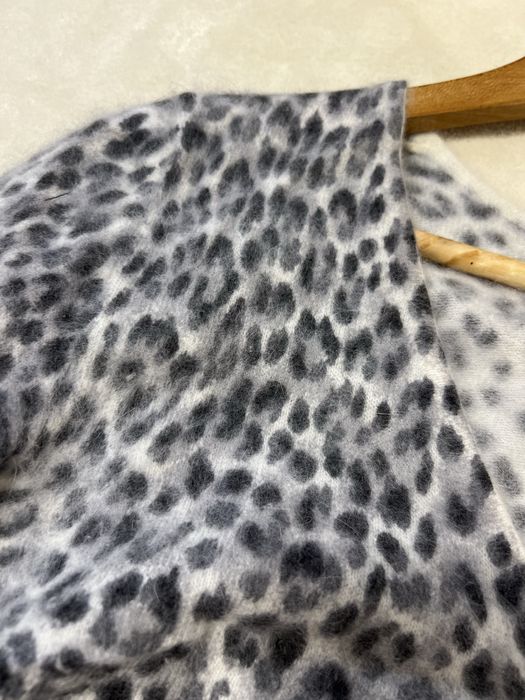 Angora sweter sweterek kardigan panterka pepard print zwierzący