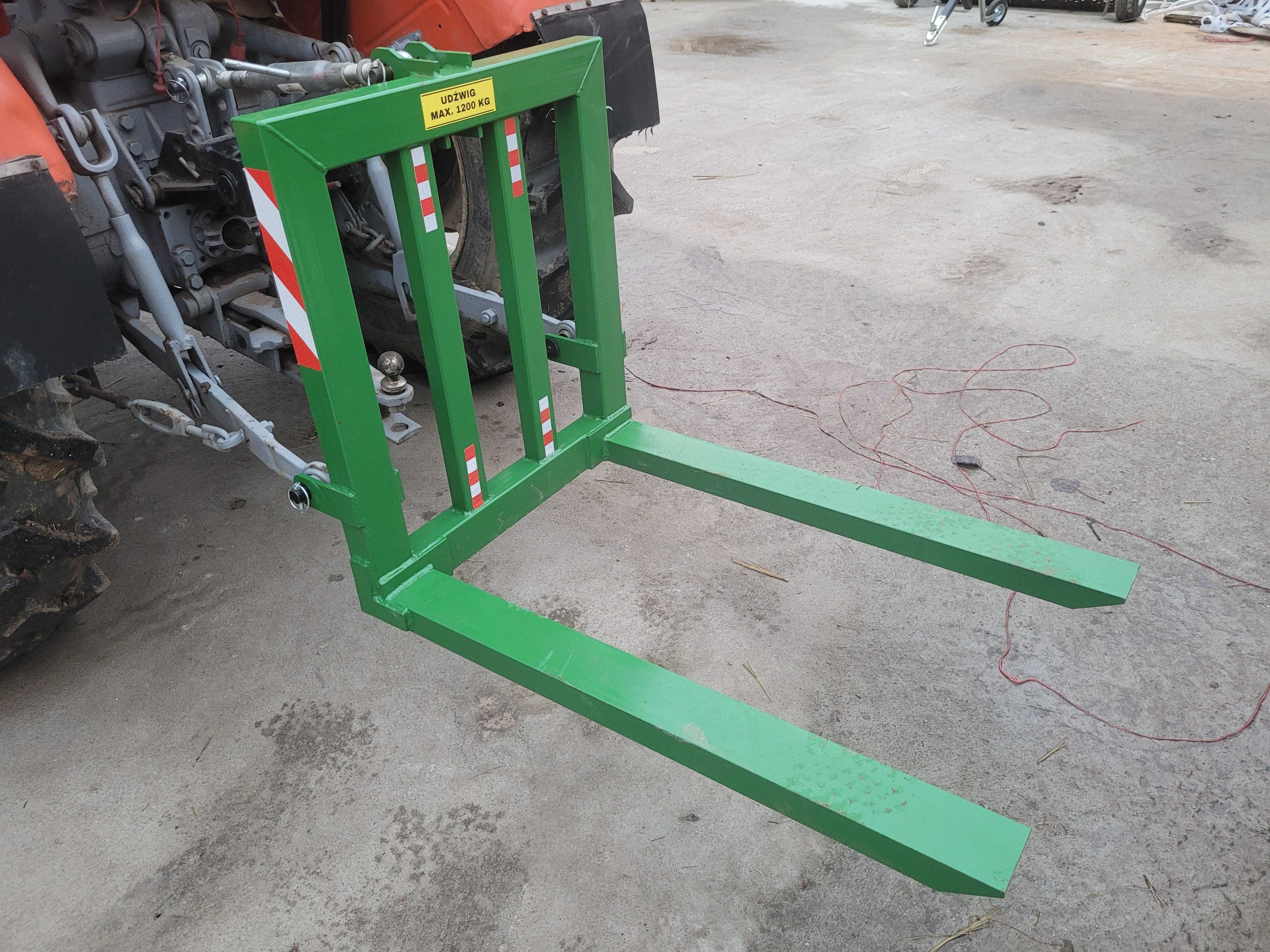 Paleciak na tył ciągnika/ Widły do palet Udźwig 1200kg Widlak na TUZ
