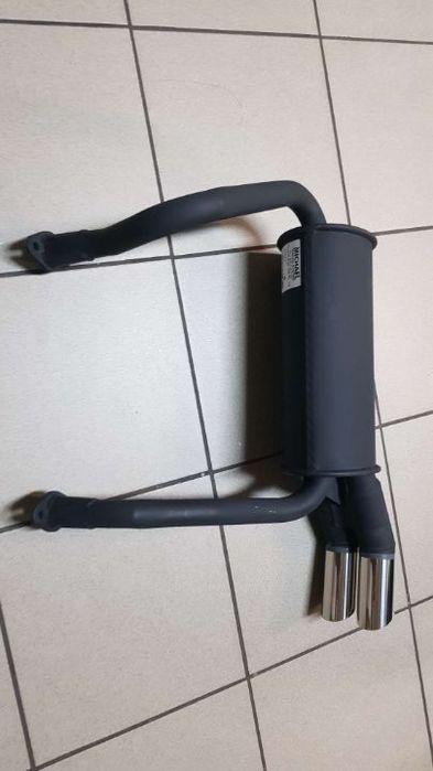 TŁUMIK FIAT 126P FL KOŃCOWKA PODWÓJNA NIERDZEWNA SPEEDER