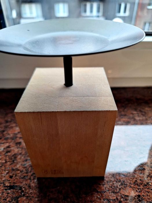 Świecznik drewniany