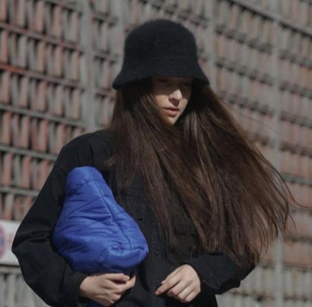 Черная панама из ангоры Vero Moda