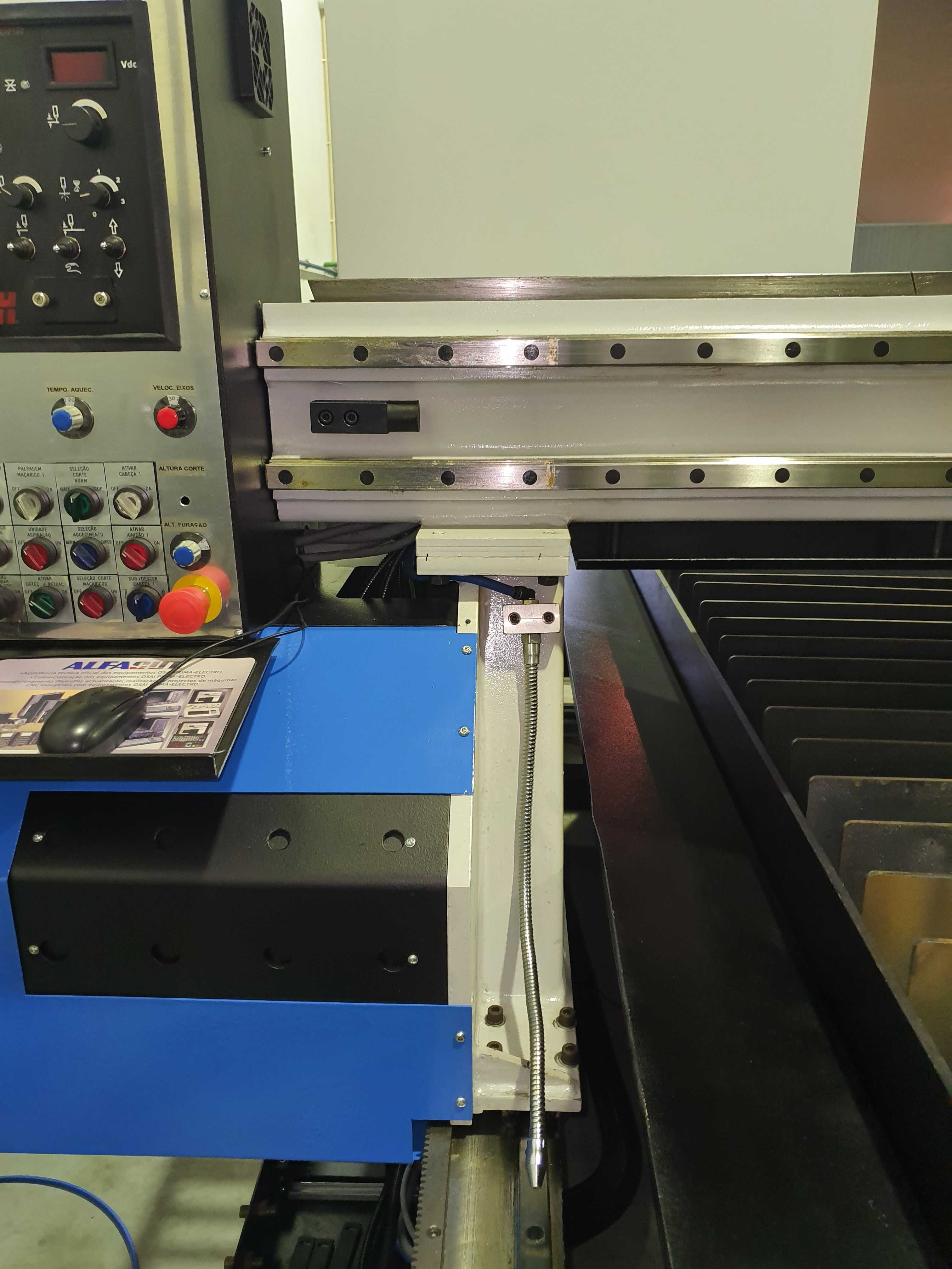 MÁQUINA CNC NOVA DE CORTE PLASMA COM HYPERTHERM POWERMAX 65