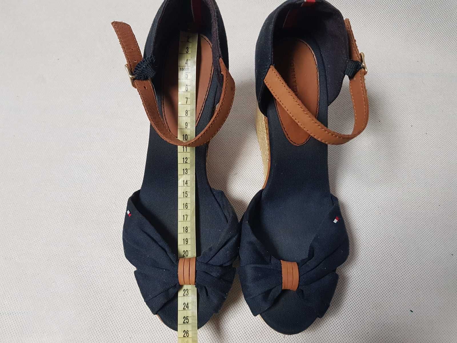TOMMY HILFIGER - EMERY / Damskie Espadryle roz. 40 - 25,5 cm SUPER