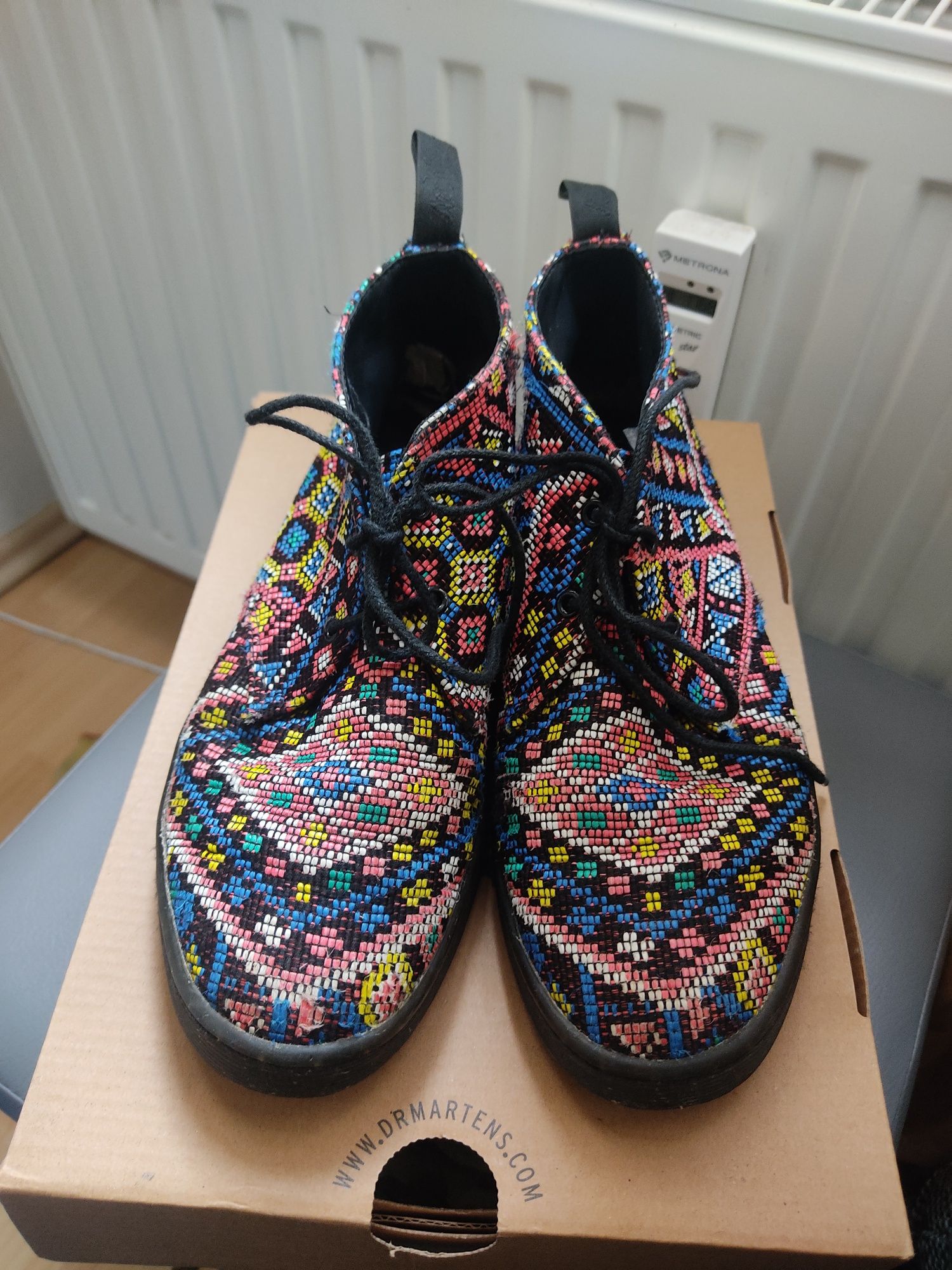 Dr. Martens 1461 Daytona r 37, Aztecki wzór, folk, etno, boho, vintage
