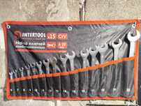 Набір ключів комбінованих 15 шт, 6-19, 22 мм INTERTOOL HT-1204