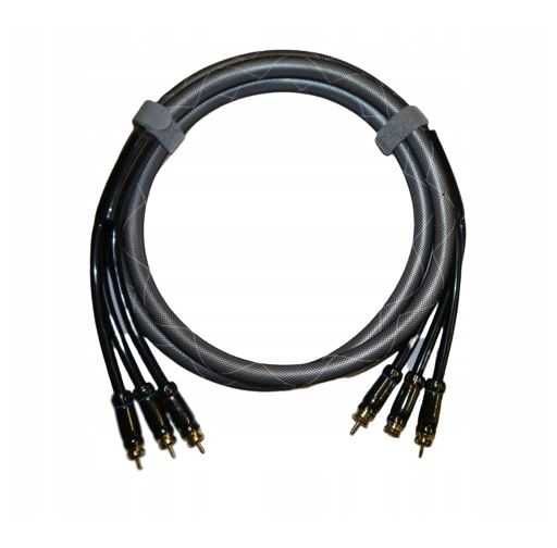 2x Kabel przewód TelForceOne 3x RCA (chinch) - 3x RCA (chinch) 1,8 m