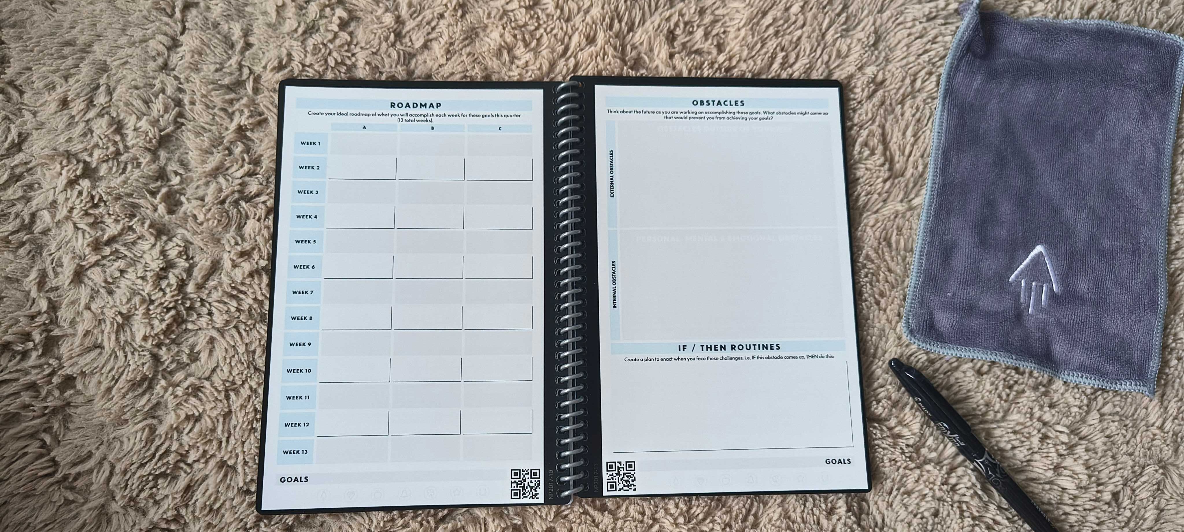 Rocketbook Fusion Panda – 10 modeli stron - notatnik cyfrowy