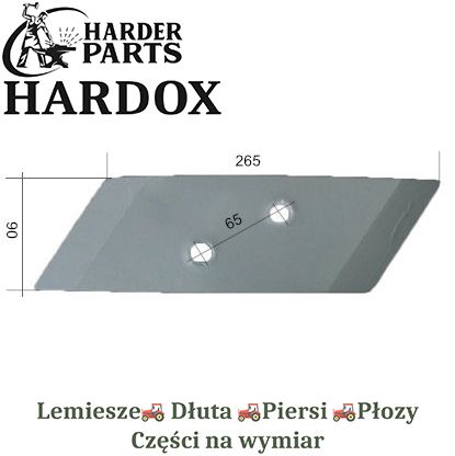 Dłuto Skjold HARDOX 9006.0185 części do pługa 2X lepsze niż Borowe