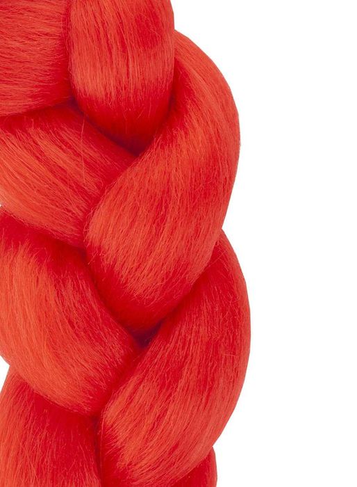 Włosy Syntetyczne warkoczyki dredy proste 60 cm czerwone