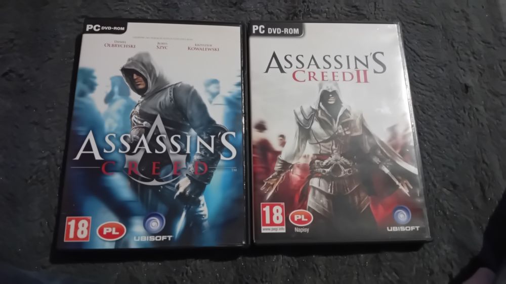 Zestaw 2 gier na PC Assasins Creed i Assasins Creed II.