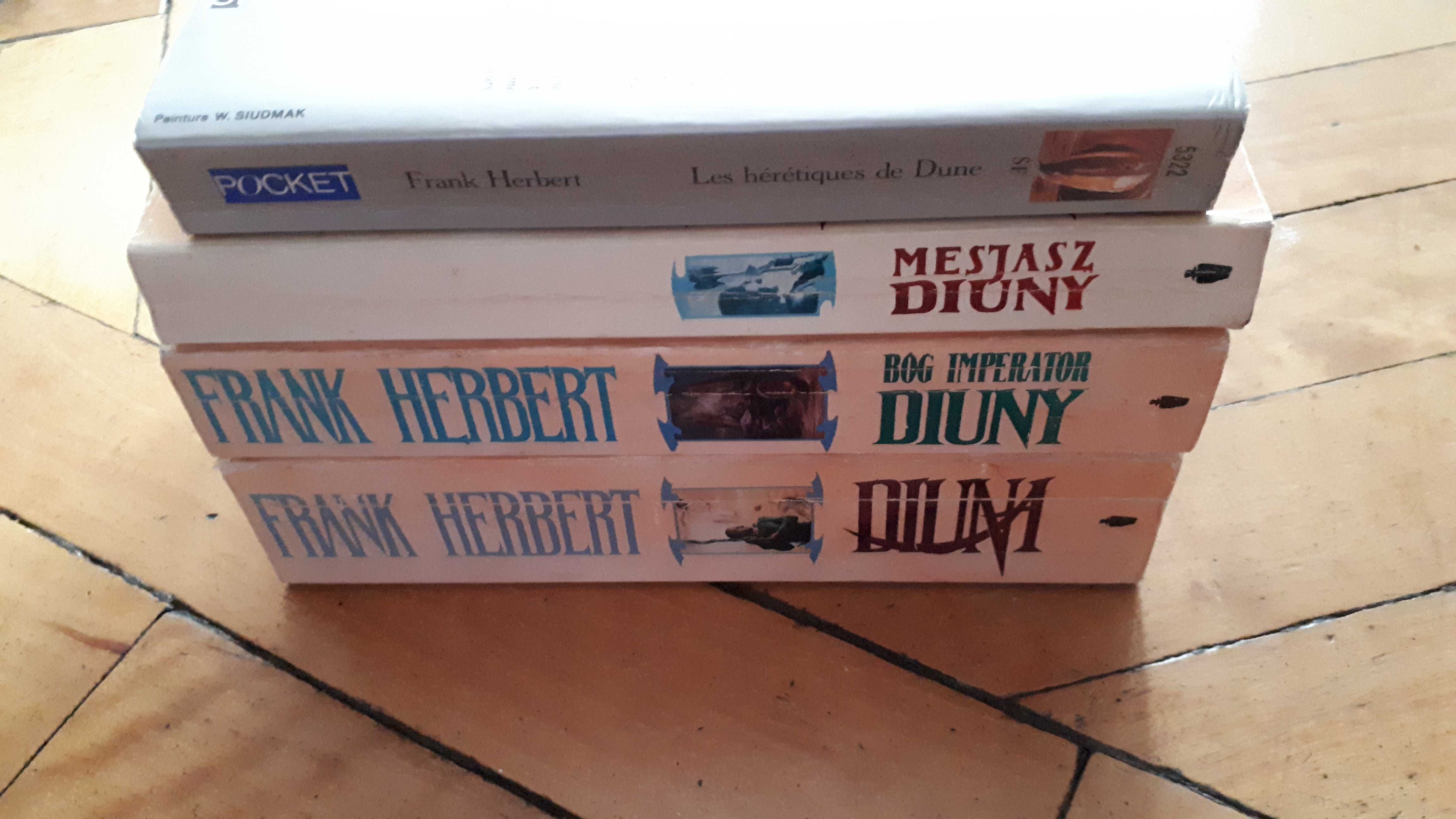 Frank Herbert 4 książki Diuna Imperator Mesjasz i zagraniczna Diuna