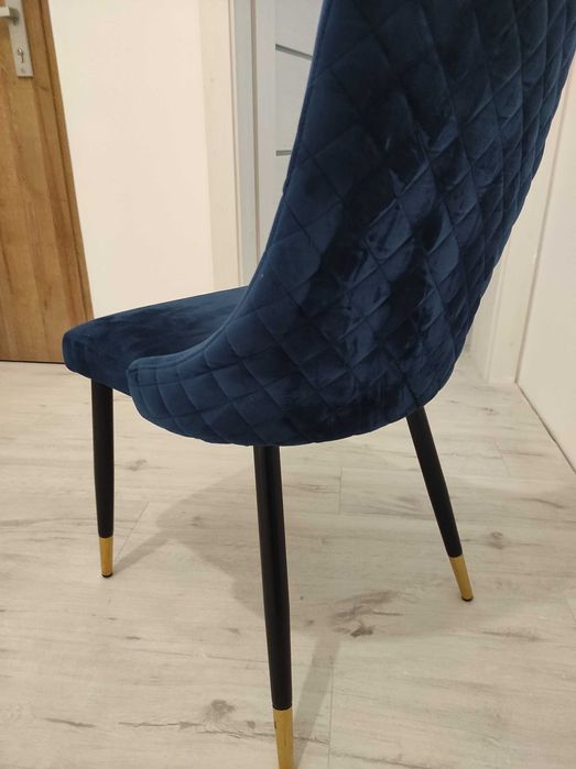 Krzesła  welurowe Piano 6 szt