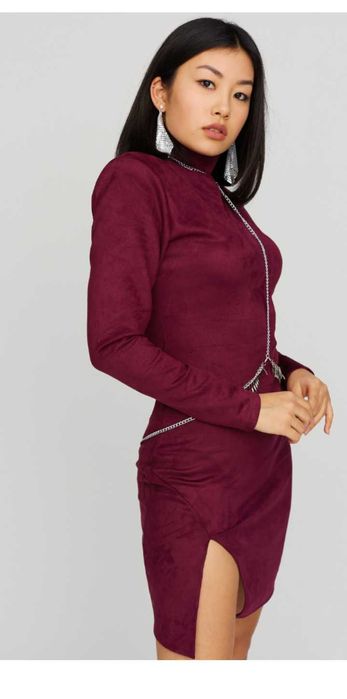 Плаття міні замша