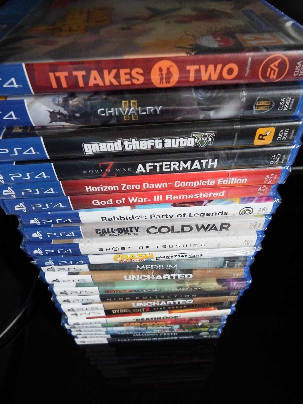 GRY PS4 PS5 Valhalla FARCRY Medium Sacboy Ratchet IT TAKES TWO inne