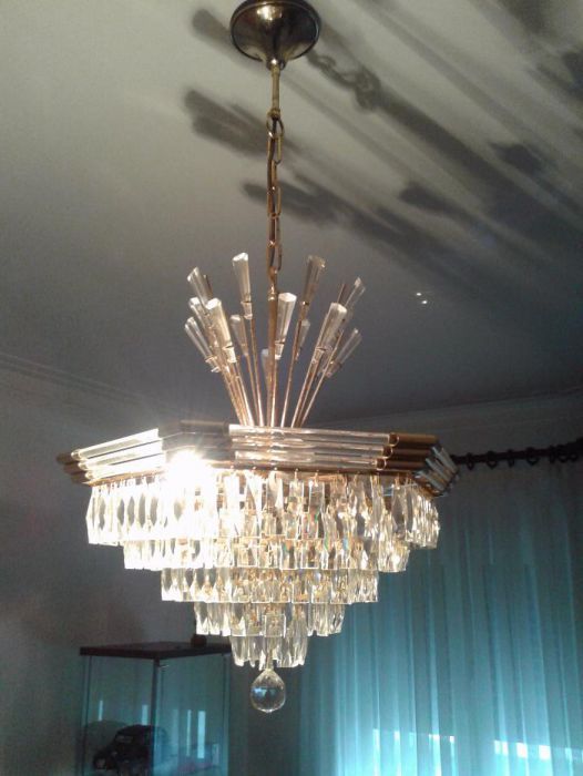 Candeeiro Cristal VTG+ 2 Apliques de mesa Cabeceira