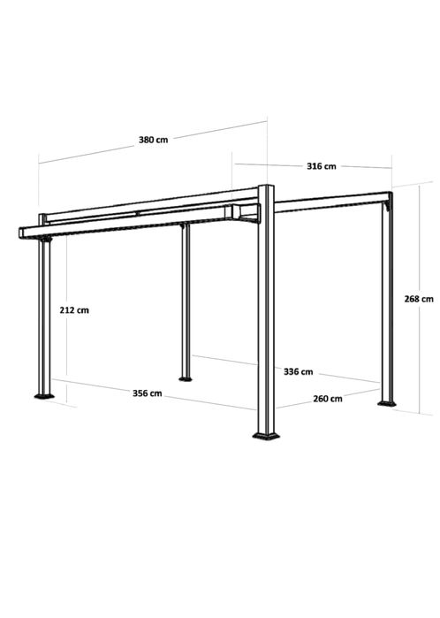 Pergola - zadaszenie tarasu żaluzjowe
