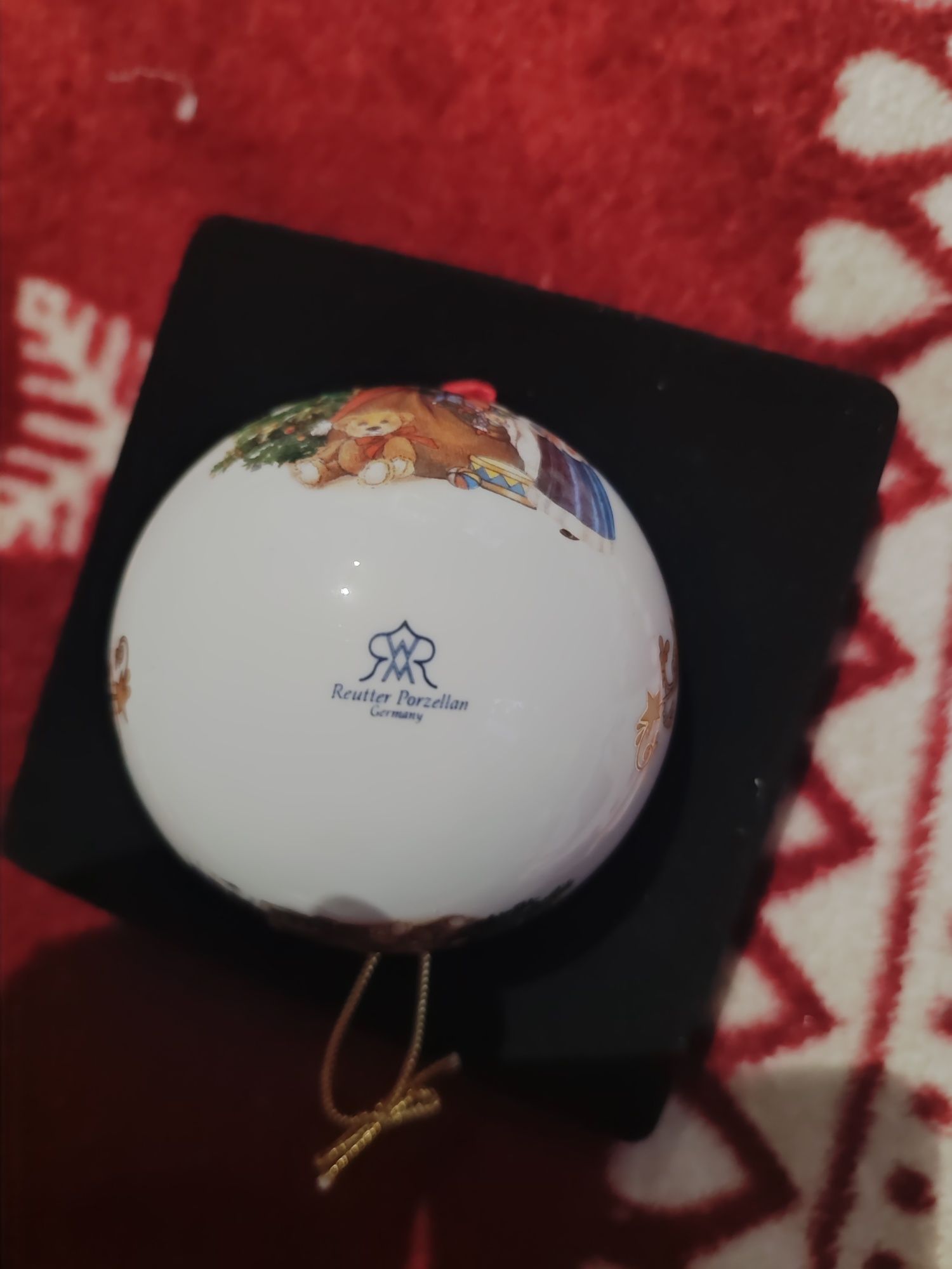 Bombka choinkowa porcelanowa
