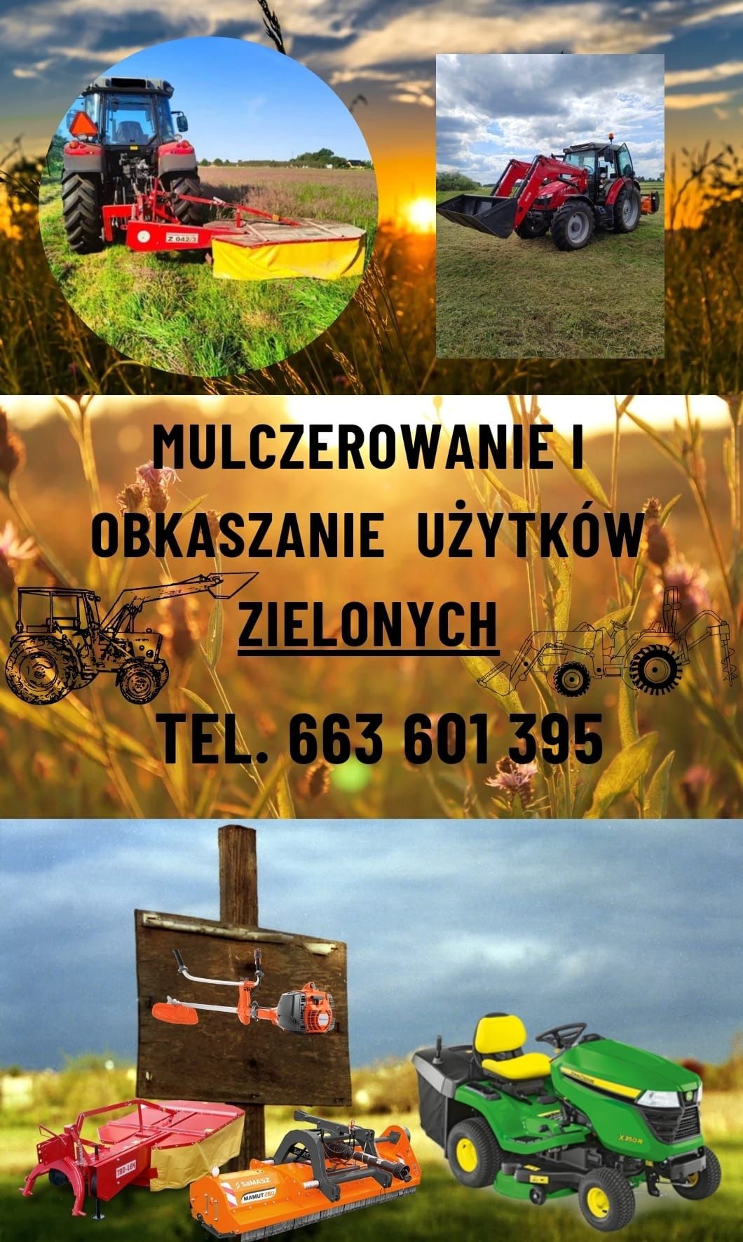 Mulczowanie użytków zielonych