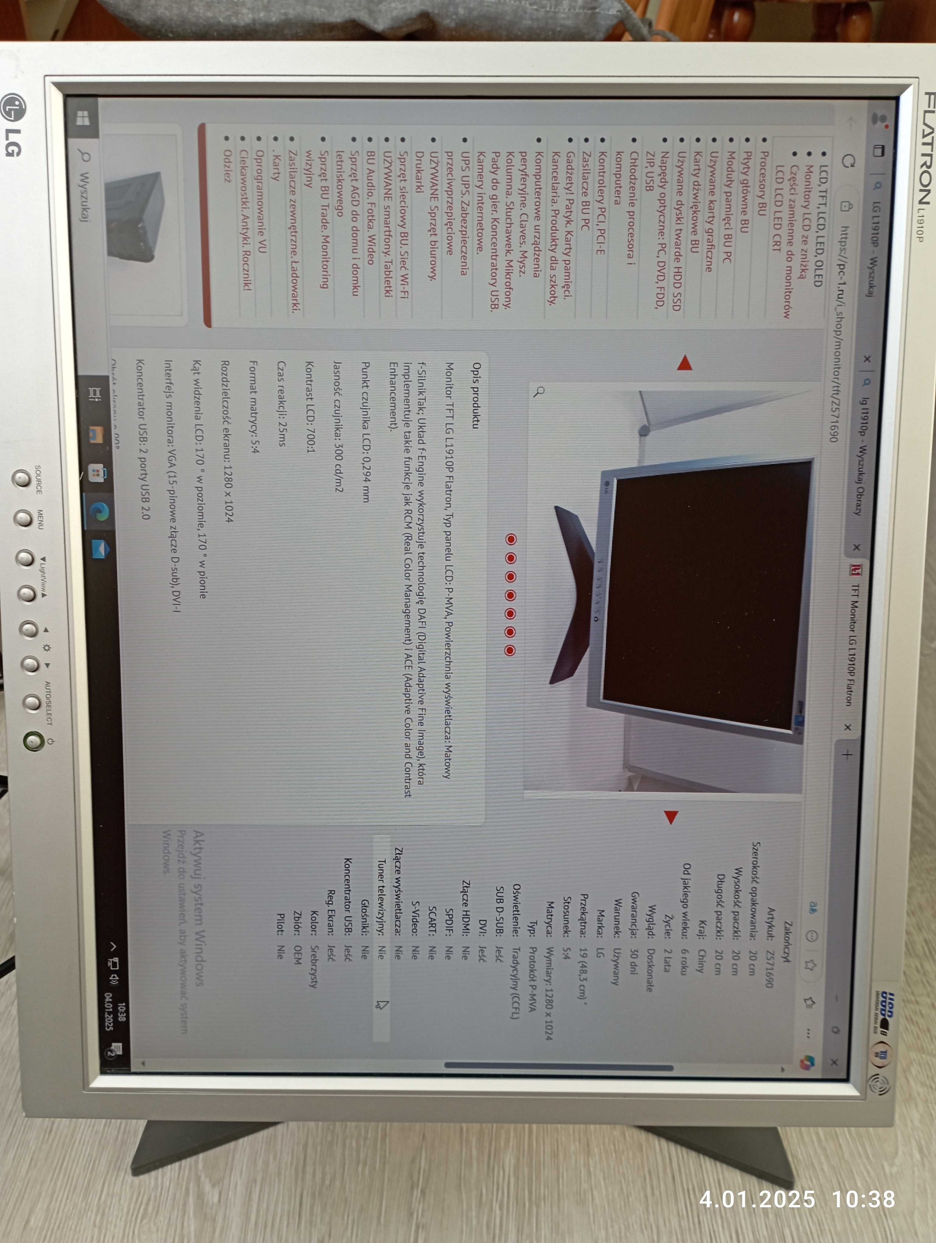 Monitor LG Flatron L1910P
