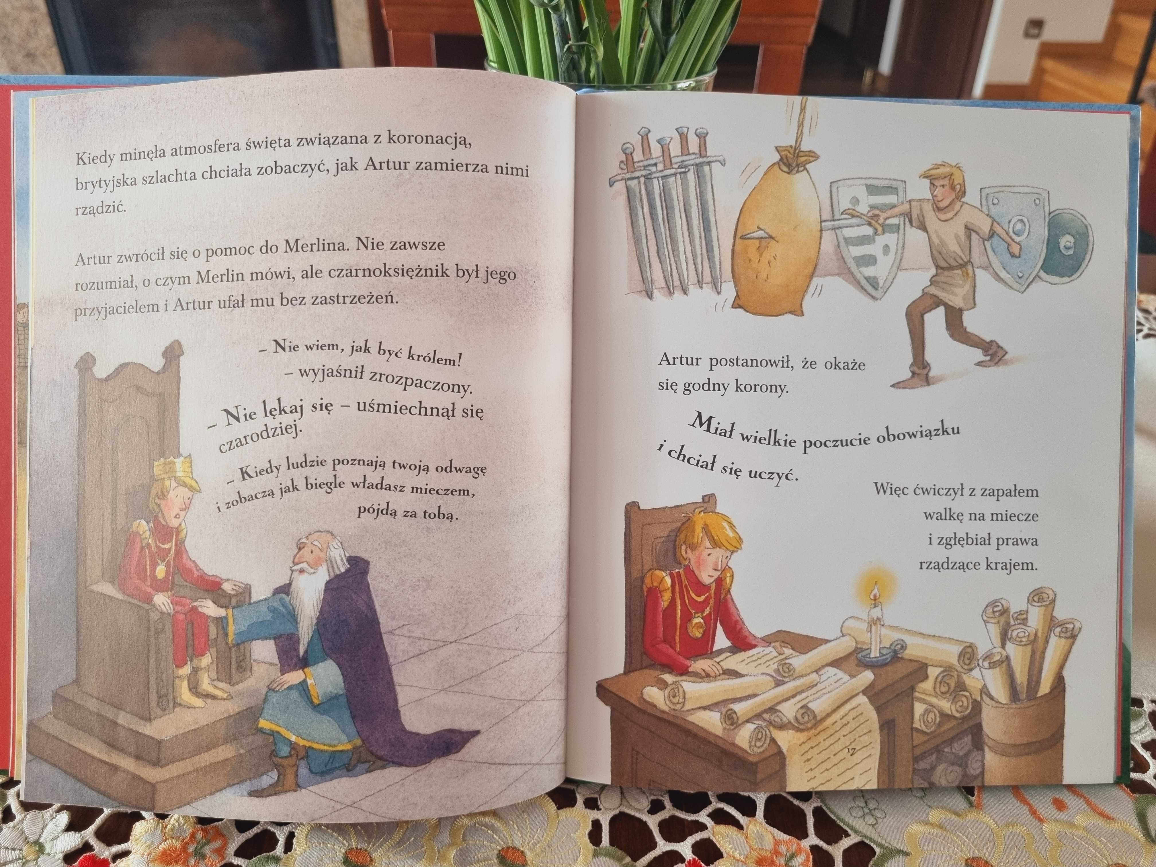 Książka - Król Artur i rycerze okrągłego stołu - wydawnictwo Olesiejuk