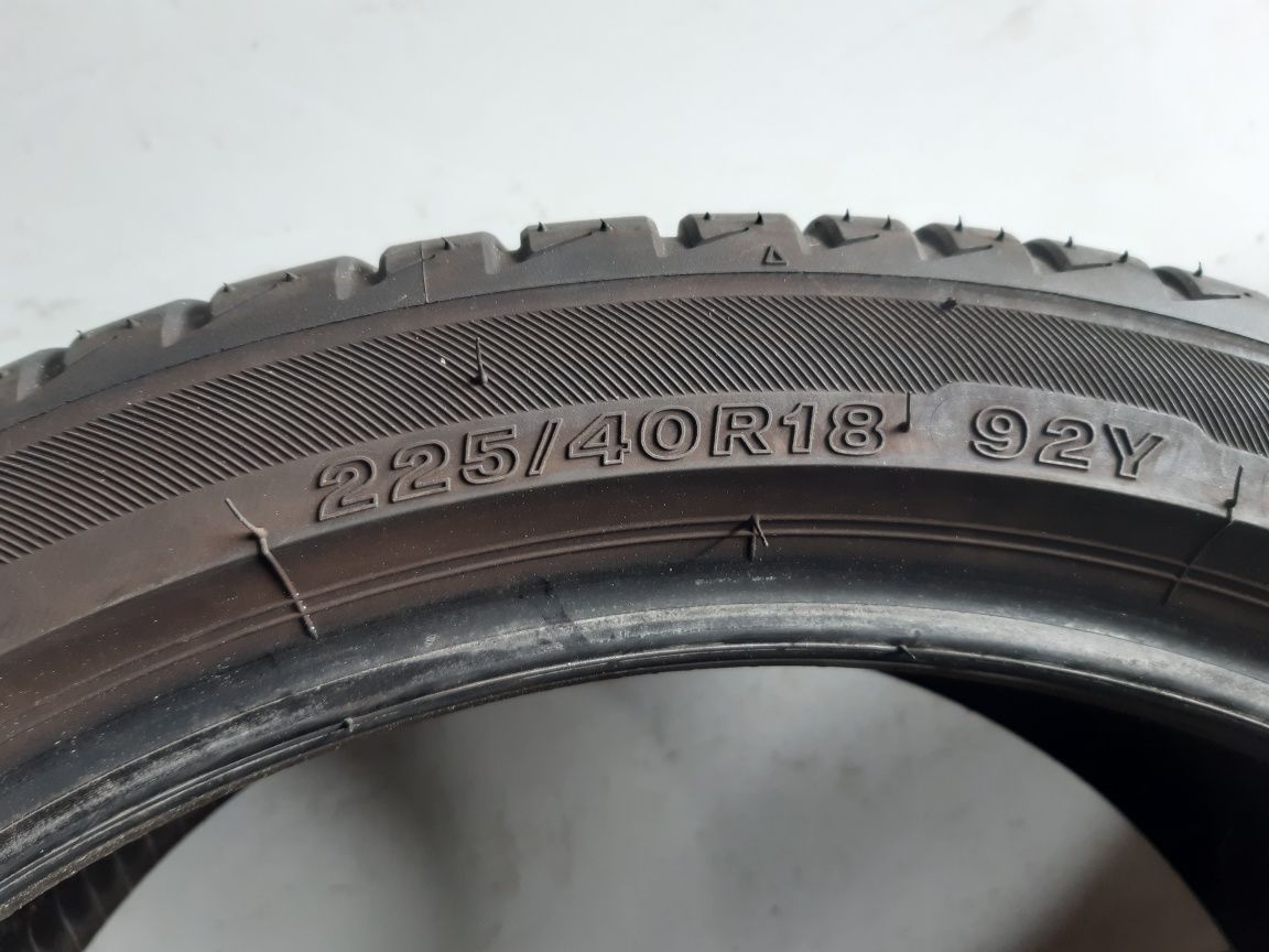 Opony letnie 225/40R18 Bridgestone 19r. Montaż w cenie