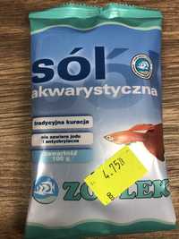 Sól akwarystyczna nie zawiera jodu i antyzbrylacza saszetka 100g