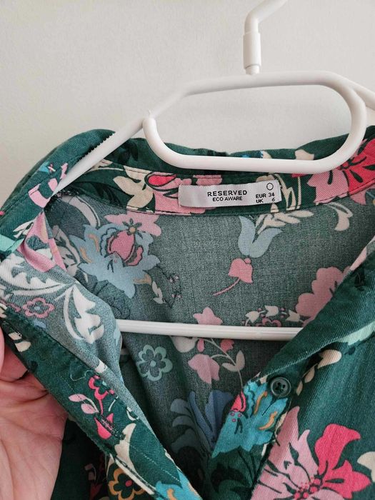 Reserved Floral Green Long Dress