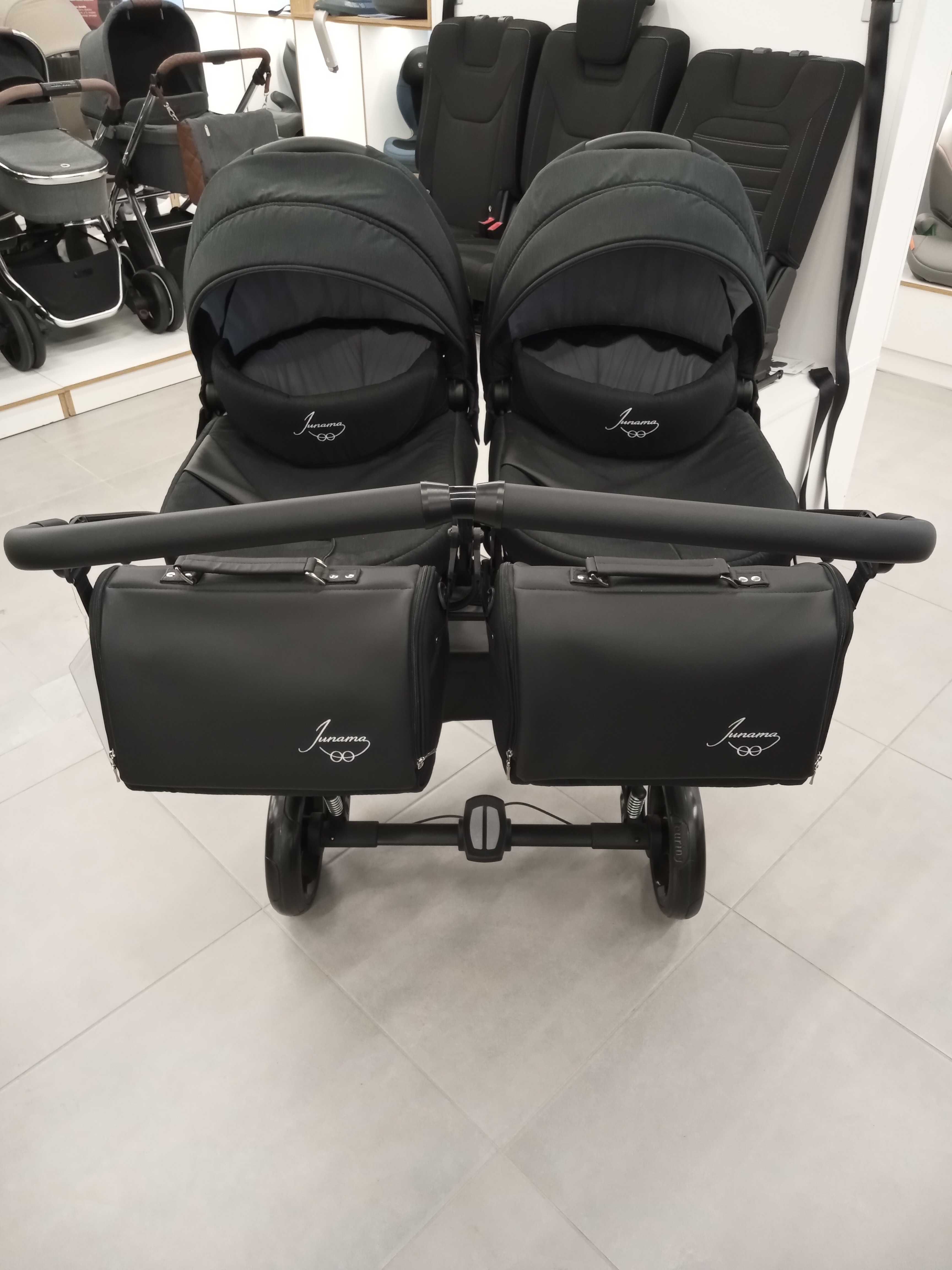 NOWY wózek bliźniaczy 2w1 Paragon/Gwarancja Junama Duo