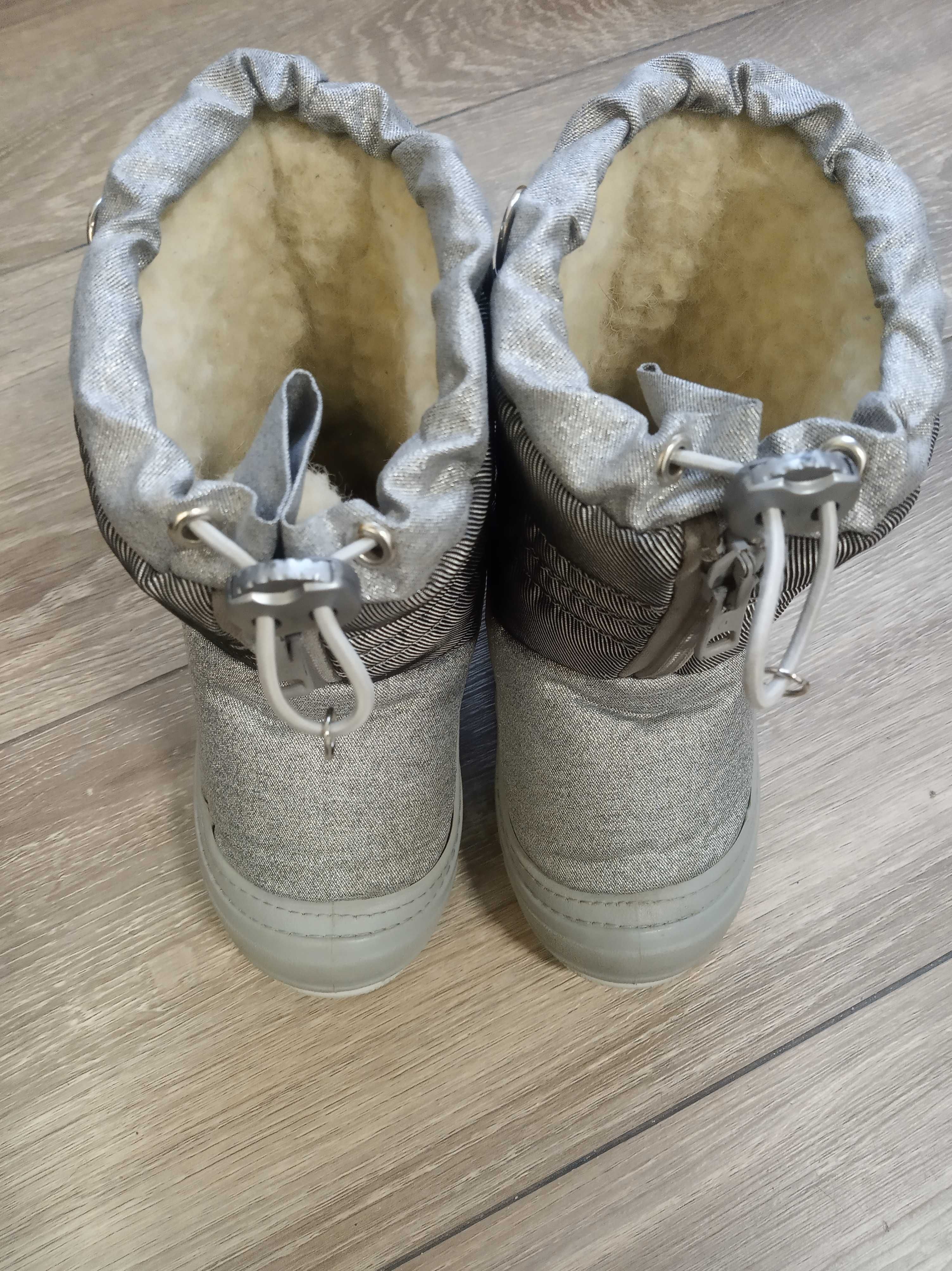 Зимние сапожки дутики Demar 24-25 рр, 16.5 см. Зимові чоботи дутікі