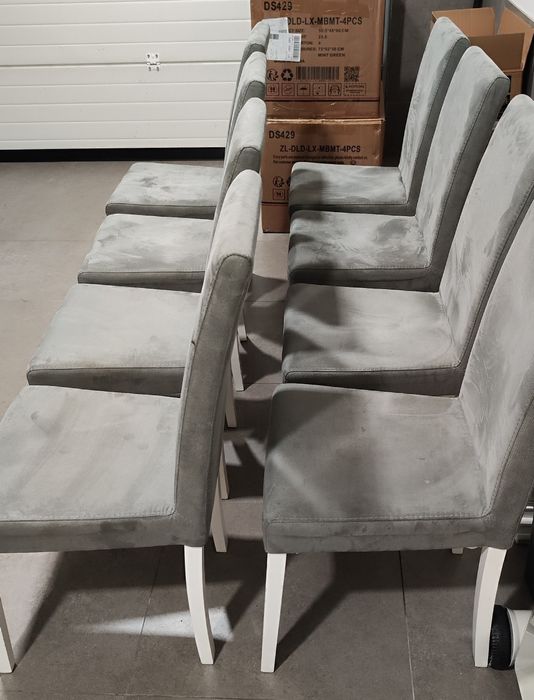 Conjunto de 8 cadeiras de sala de jantar