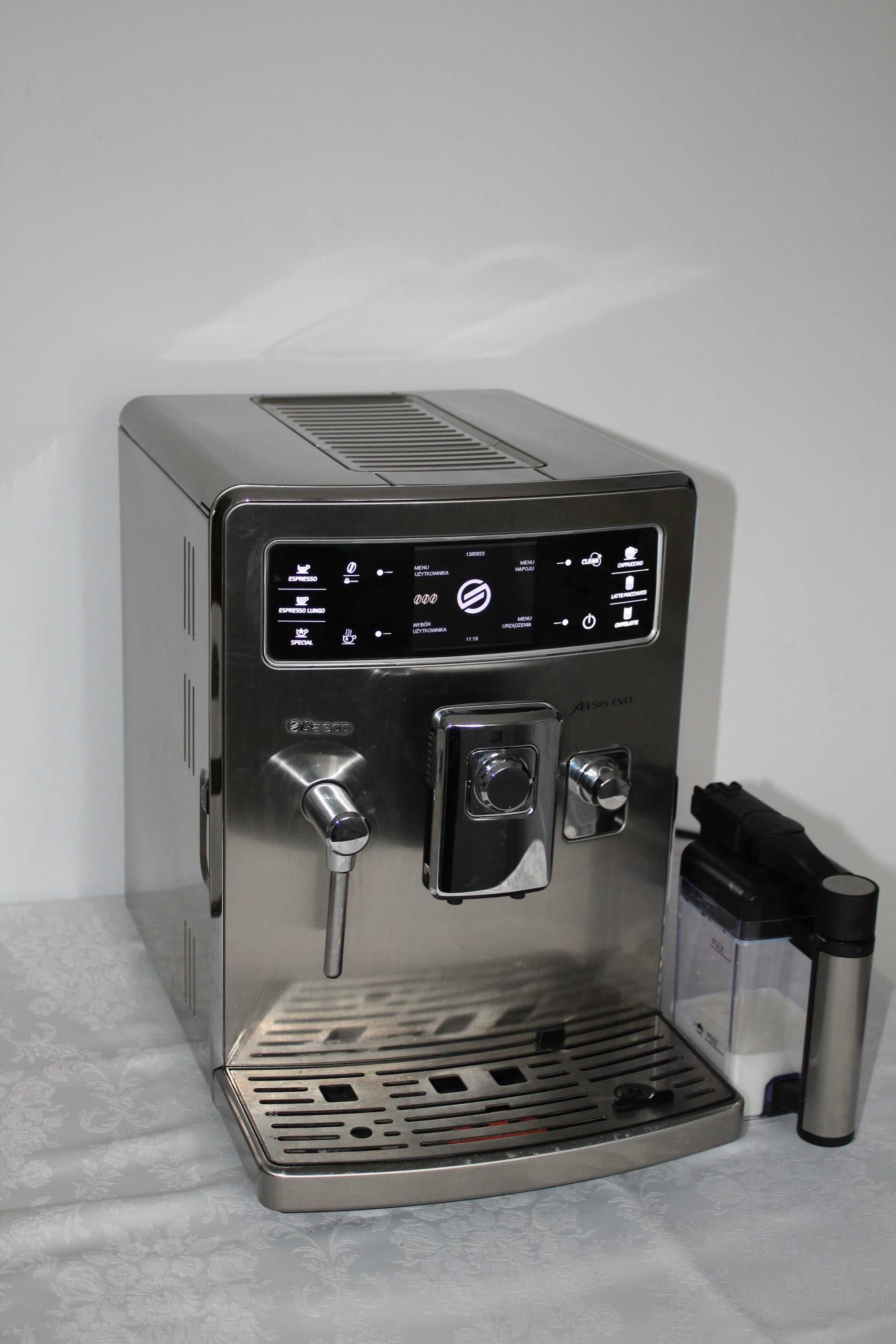 lux ekspres SAECO XELSIS capuccino menu pl dotyk SERWIS gwarancja