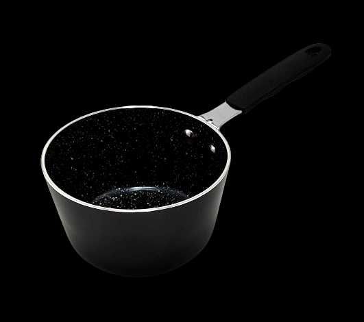 Rondel do gotowania sosów z powłoką granitową 12cm - czarny