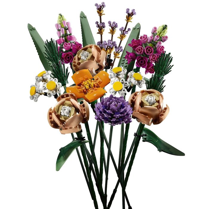 конструктор як lego букет квітів лего букет цветом подарок