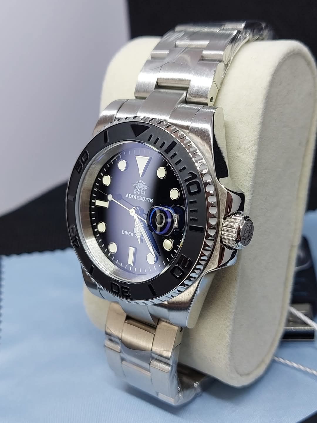 Zegarek Addiesdive czarny 200m nurek, nowy!
